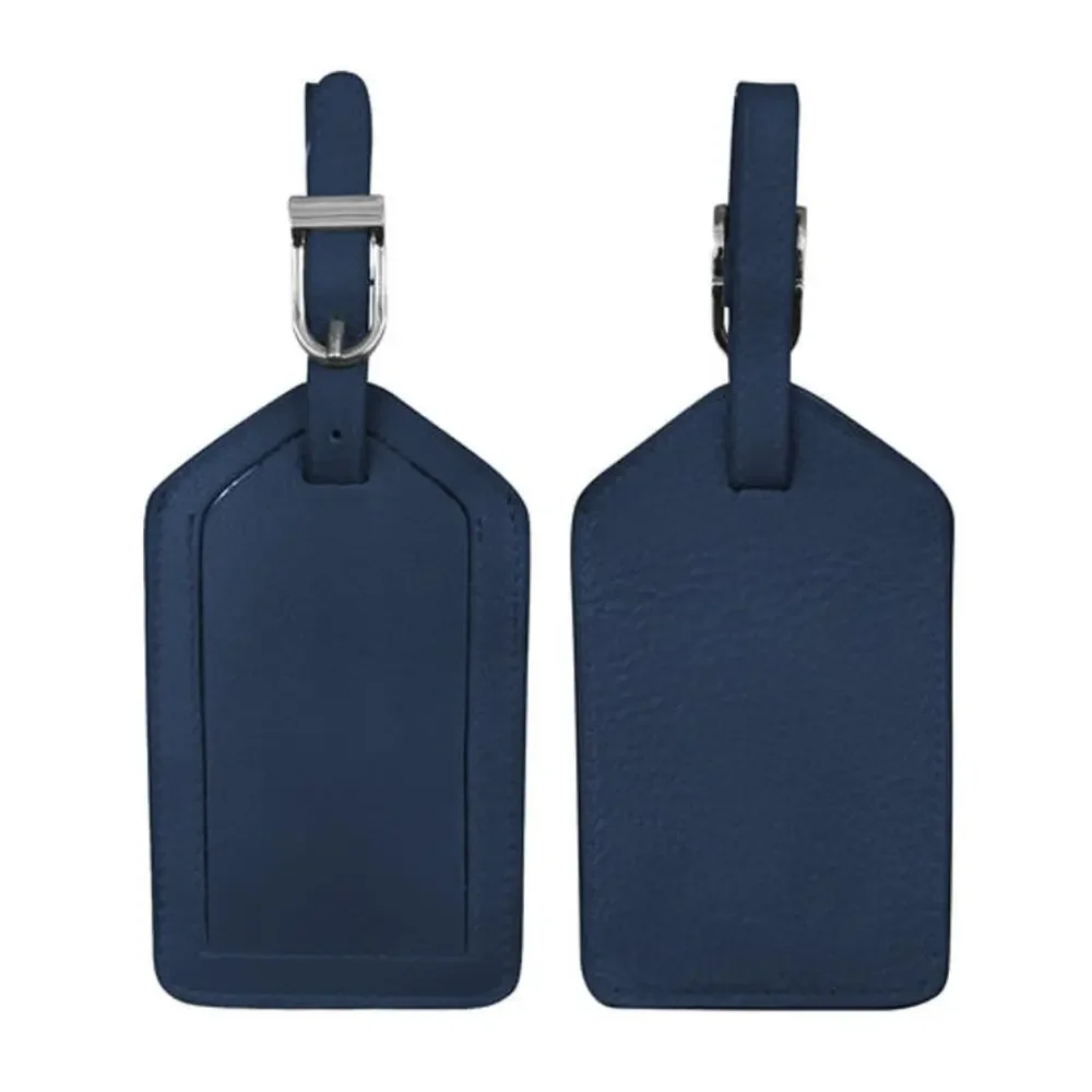 Leather Luggage Tag | Classic Navy